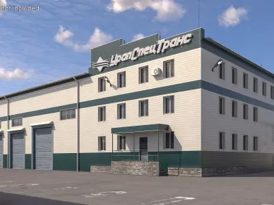 Large Commercial Facility UralSpetsTrans 3D model