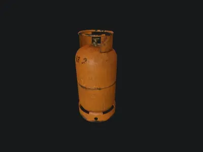 Gas Bottle pbr Low-poly 3D model