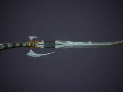 Ritual Sword - game ready model Low-poly 3D model