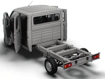 Citroen Jumper Chassis HQInterior CrewCab 3800WB 2023 3D model