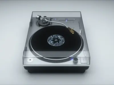 Technics Turntable Vinyl Record Player 3D model purchase