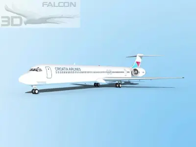 Falcon3D MD-80  Croatia Airlines 3D model
