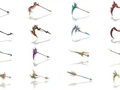 300 Weapons 3D Model Pack