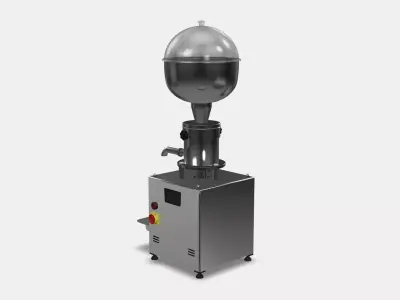 Stainless Steel Oil Press Machine Realistic Industrial Model Low-poly 3D model