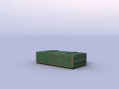 Ammo Box Low-poly 3D model order