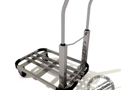 folding trolley 3D model