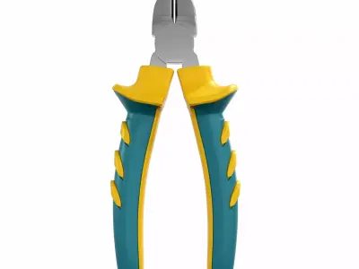 wire cutter plier 3D model