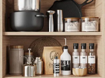 kitchen accessories046 3D model