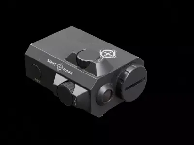 Sightmark LoPro Mini Green Laser Sight Low-poly 3D model