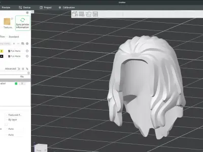 Custom3Dprint Minifigure Accessory - Minifigure Hair S2 - 075 3D print model