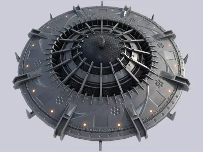 Classic UFO Low-poly 3D model purchase