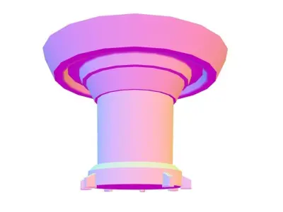 sci-fi test tube 3D model