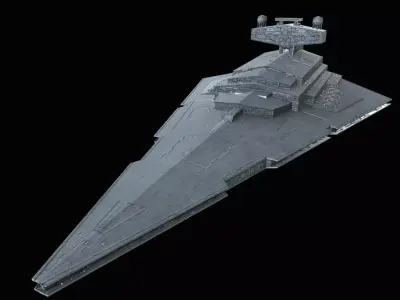STAR WARS IMPERIAL STAR DESTROYER PBR Low-poly 3D model