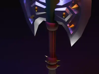 Axe low poly Low-poly 3D model order