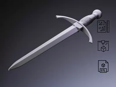 Naval Dirk Dagger RoZ 3D print model
