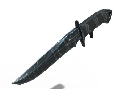 Tactical Knife Free low-poly 3D model