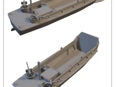US landingcraft -stl file-  3D print model