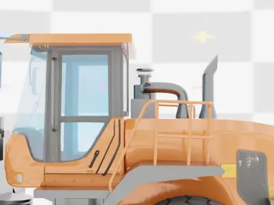 Wheel Loader 3D Model Low-poly 3D model by AH-CGI