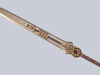 Steampunk blade collection 3D Model Pack