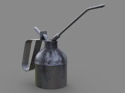 Oil Can 2B Low-poly 3D model