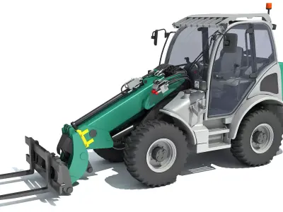 3D Wheel Loader 3D model