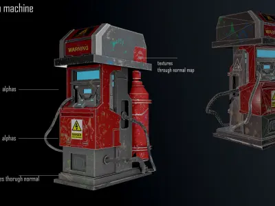 phonebooth machine 3D model