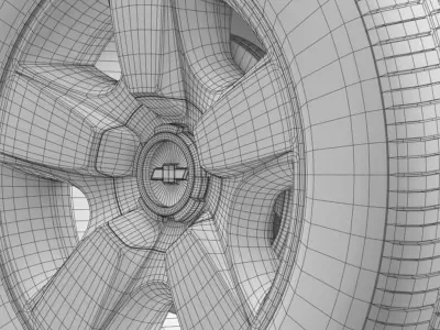 Chevrolet Suburban DE wheel 3D model