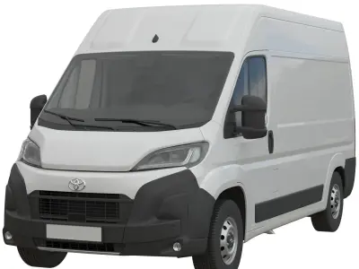 2024 Toyota Proace Max L2H2 Detailed interior 3D model