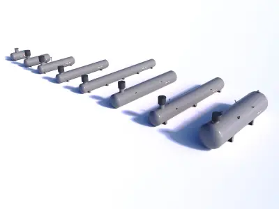 Gasholder underground HEATEX Free 3D model