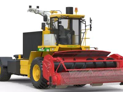 CMC Saturne 5800 Harvester Low-poly 3D model