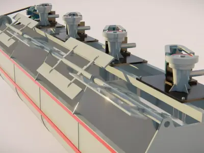 flotation cell 3D Model 3D model