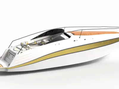 Modern Yacht 3D model