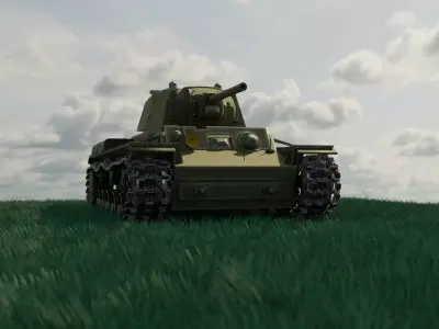 Tank Kv 1 zis5 3D model