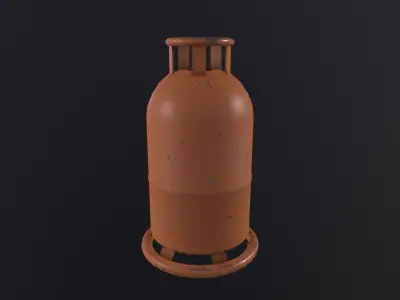Cooking Gas Cylinder 3D Model Low-poly 3D model