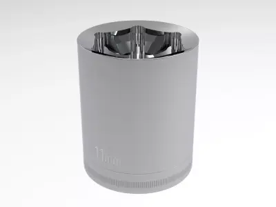 Deep Socket 11 mm 3D model