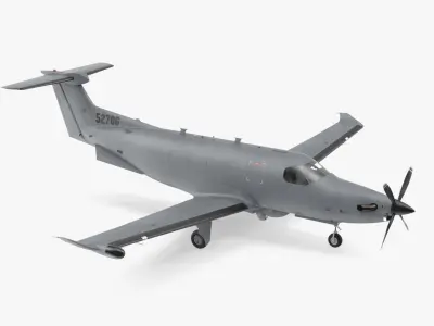 Pilatus U-28A Us Air Force Aircraft 3D model