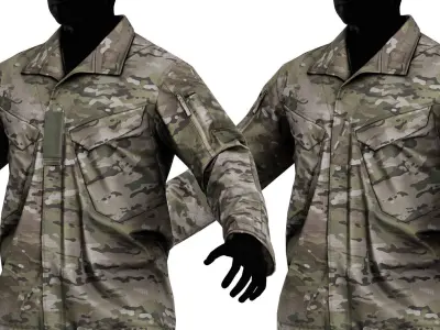 CRYE PRECISION GB4 FIELD UNIFORM Low-poly 3D model