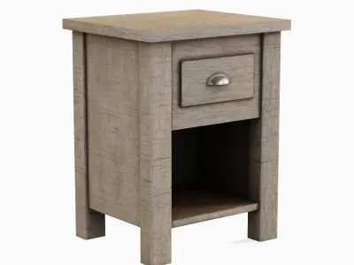 Antique End Table 01 Low-poly 3D model