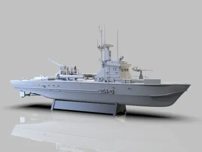 Patrol Torpedo Fast Warship 3D print model