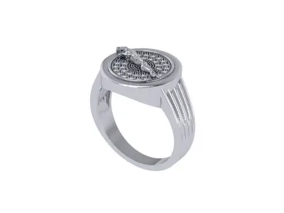 Panther Ring 3D print model