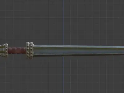 viking sword Low-poly 3D model purchase