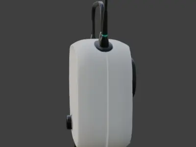 Retro Radio 3D Model Vintage Electronic Device Low-poly 3D model