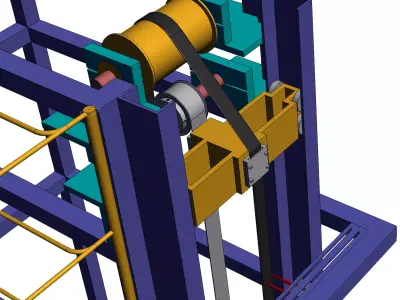 Cable testing machine 3D model