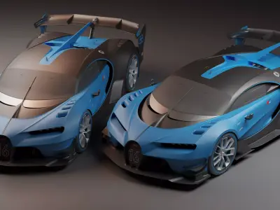 BlueStrike Racing Concept Free 3D model