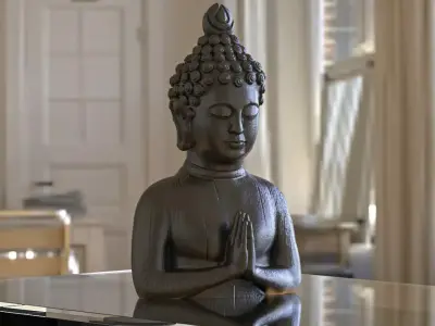 BUDDHA STATUE High-Quality home decor 3D print model
