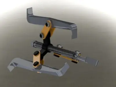 Three Leg Pulley Puller Free 3D model