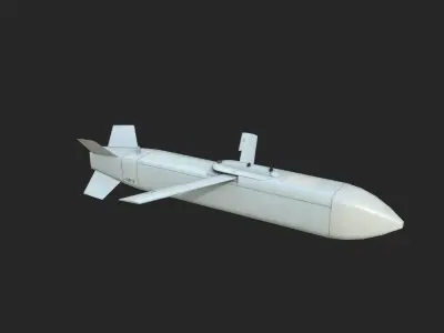 TL-500 GB-6 TL500 GB6 JSOW Glider bomb Low-poly 3D model