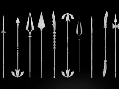 Spear 3D model get