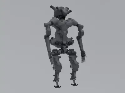Scifi Droid - RIGGED Free 3D model