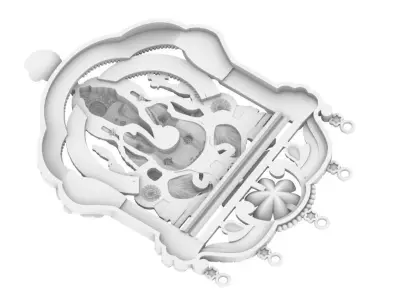 Ganesh temple Jewelry  3D print model